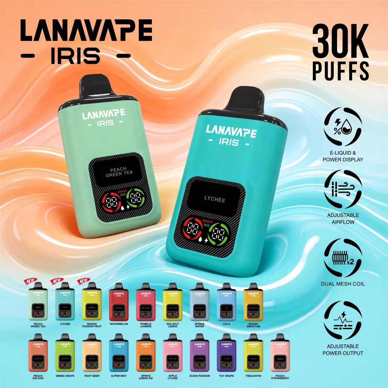 LANA IRIS 30,000 PUFFS - Best Vape Online Store in Malaysia