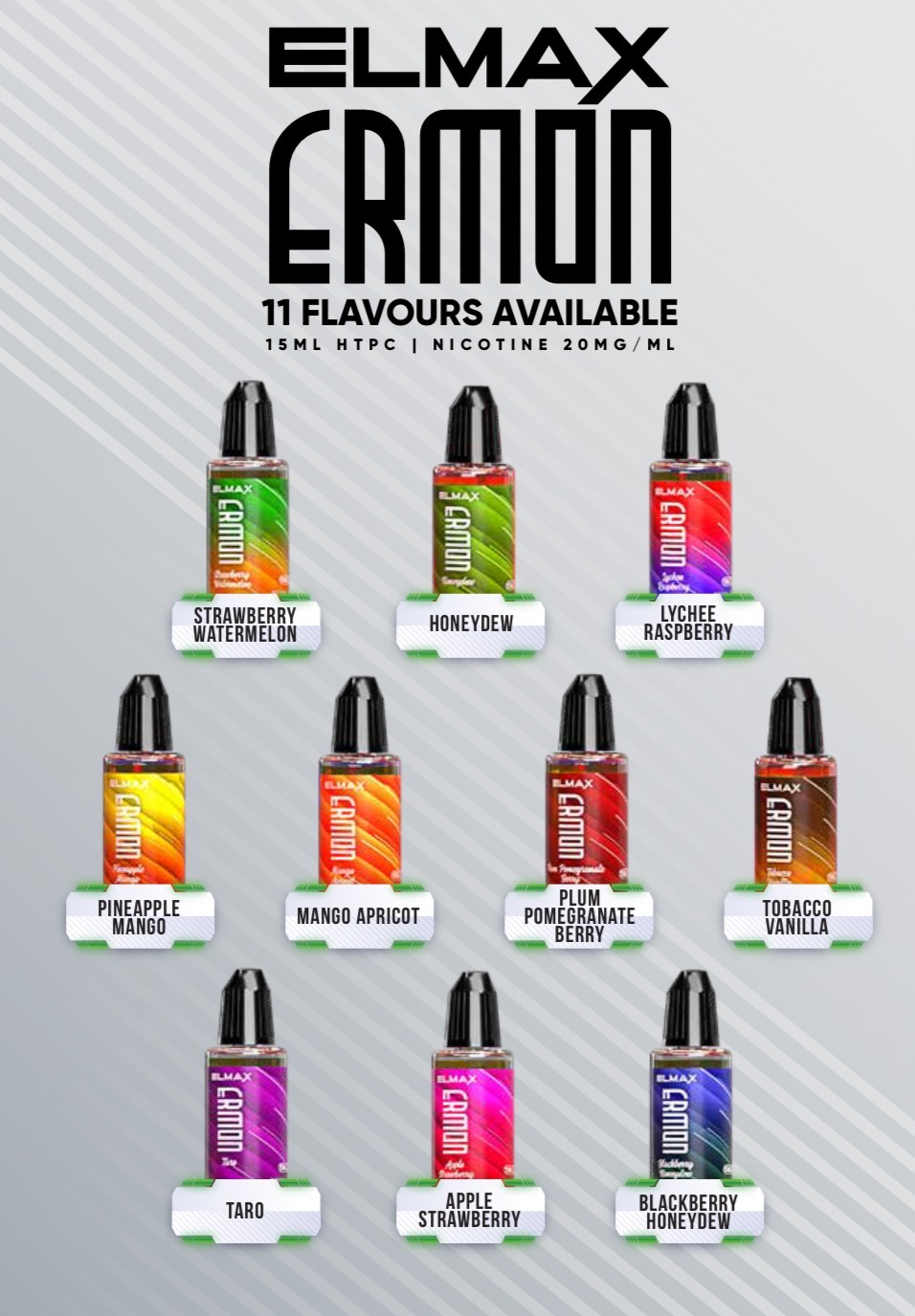 elfbar nachfüll pod läuft aus ELMAX ERMON LIQUID BOTTLE 15ML